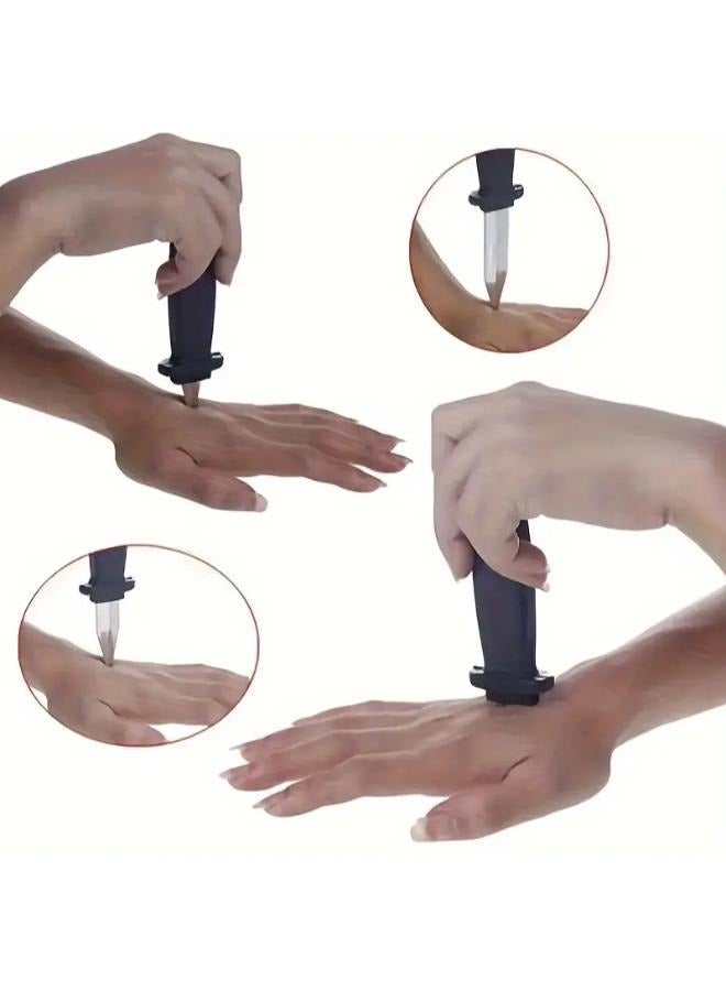 Retractable Knife Fake Trick Props Disappearing Slide Dagger  - Image 4