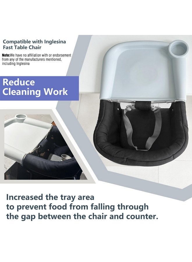 FAILUN Silicone Baby Dining Tray Competible with Inglesina Fast Table Chair & Other Fast Table Chairs,Portable Baby Feeding Tray for Clip-On Fast Table Chairs, Dishwasher Safe & BPA Free (Green) - Image 5