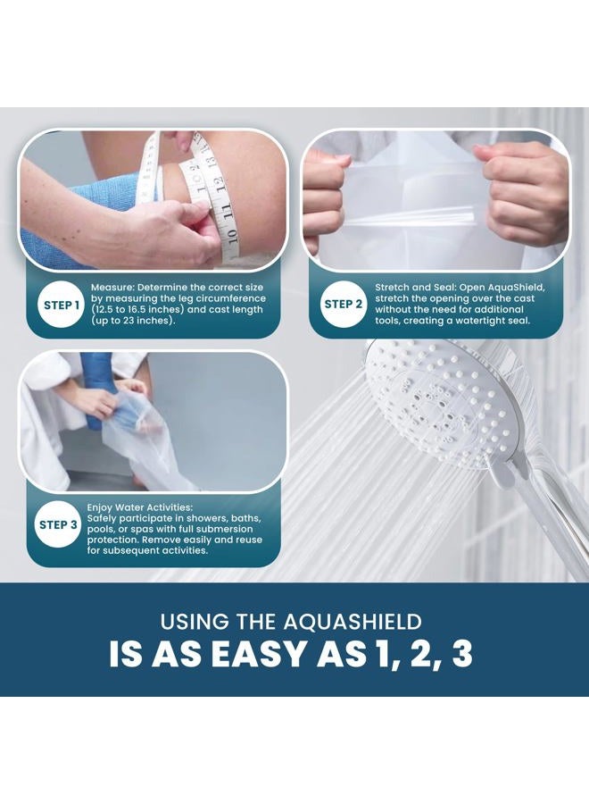 AquaShield (Regular) - Cast and Bandage Protector - Regular Full Leg - Image 5