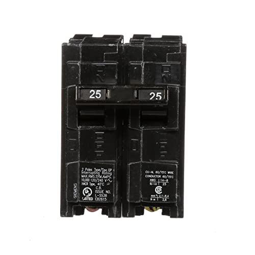 Siemens Q225 25-Amp Double Pole Type QP Circuit Breaker Black - Image 3