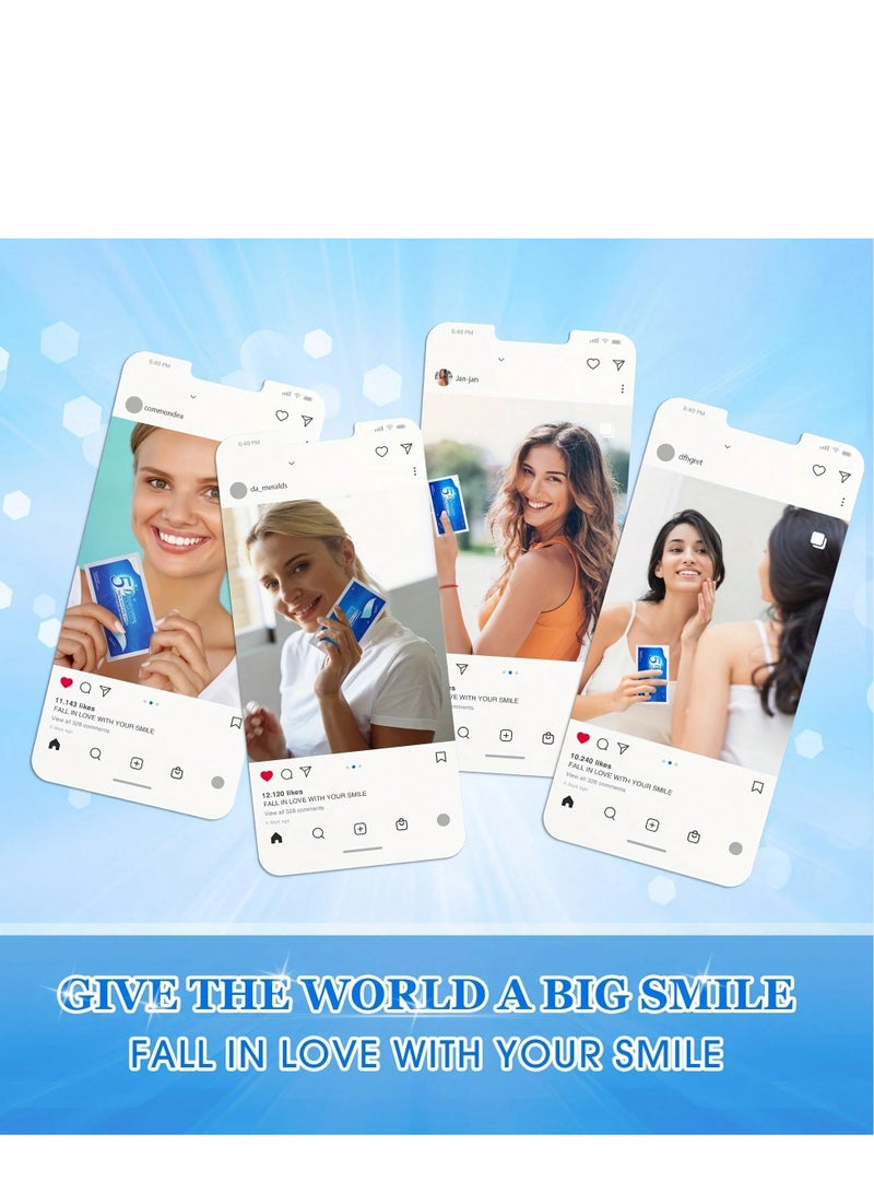 5 D 5D Teeth Whitening Strips – Effective Whitening Strips for Stain Removal & Sensitivity Relief (10 Pcs) - Image 3