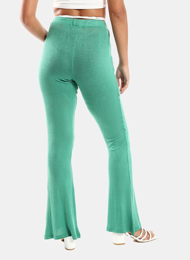 kady Jamila Women Flare Fit Solid Pantswomen ,green-XXL - Image 3