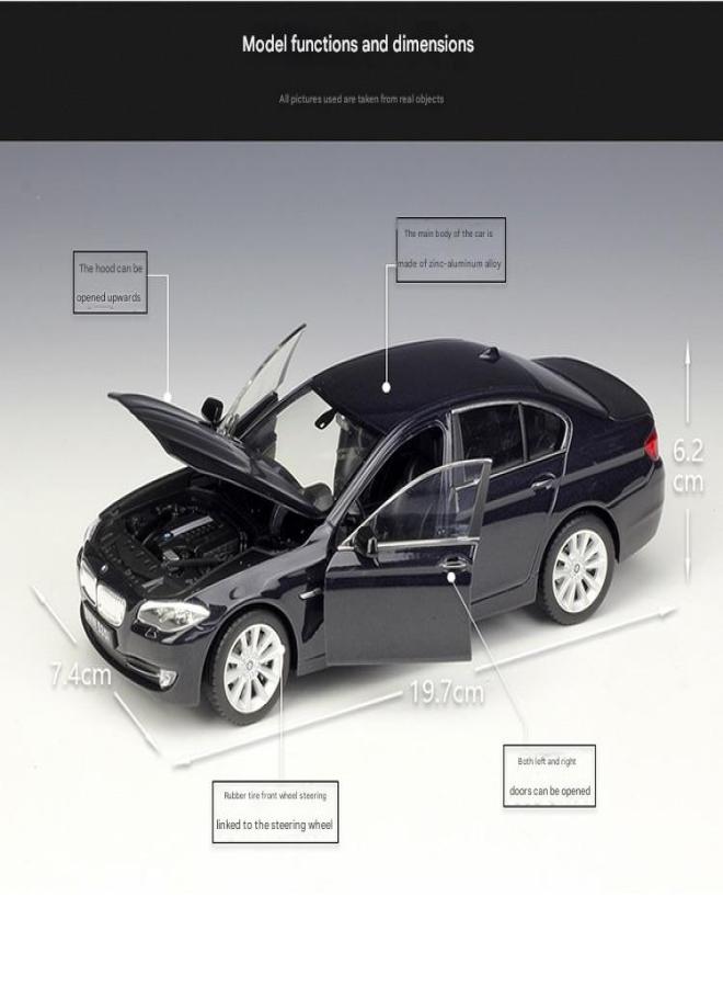 WELLY 1:24 BMW Sedan 535i Alloy Car Model (White) - Image 2