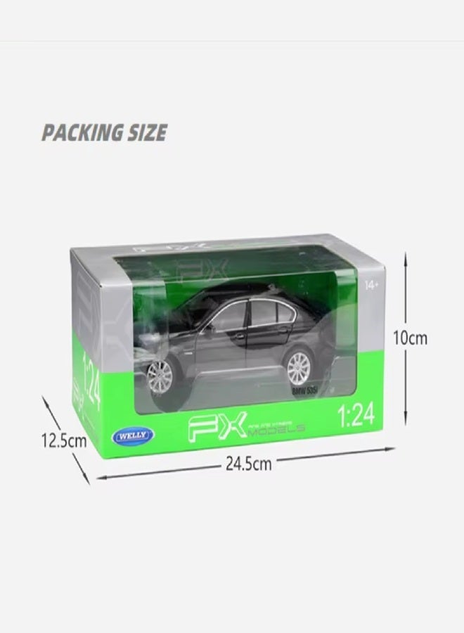 WELLY 1:24 BMW Sedan 535i Alloy Car Model (White) - Image 5