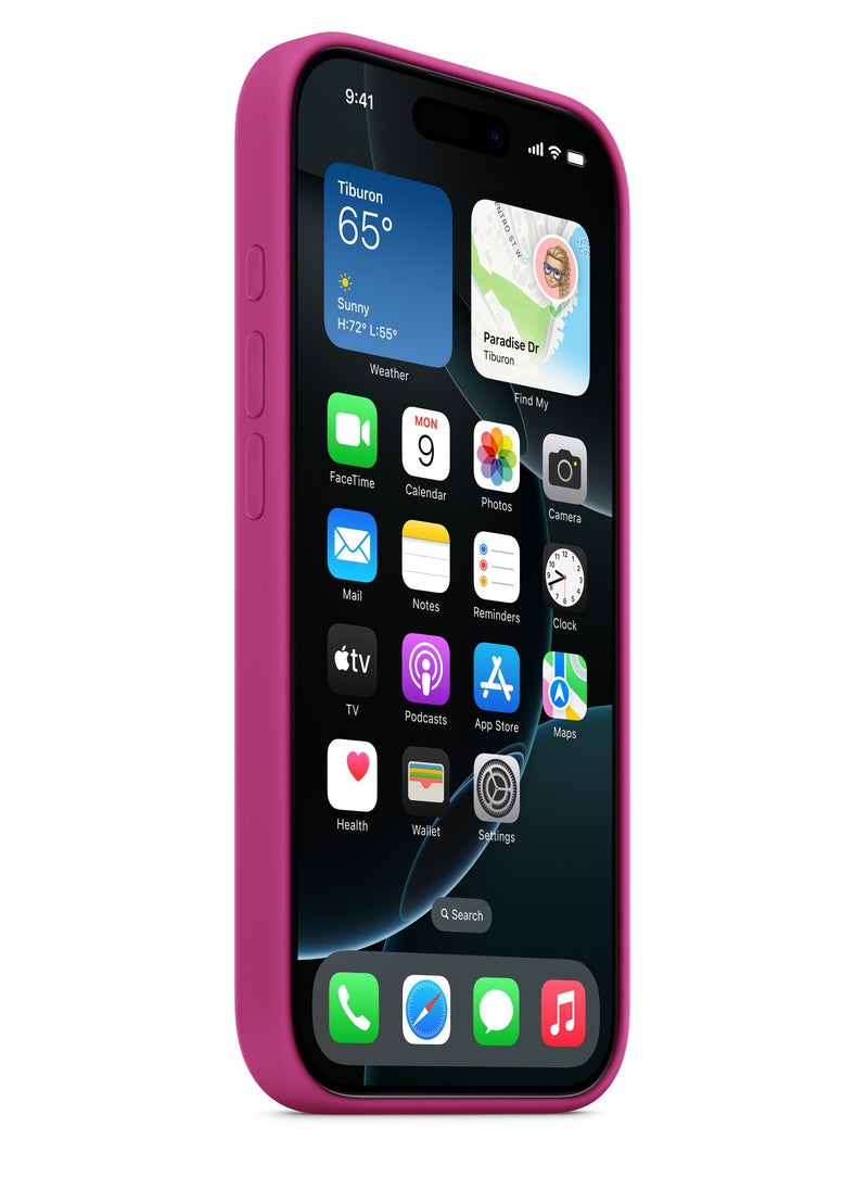 Techie Apple iPhone 16 Pro Silicone Case with MagSafe – Fuchsia  - Image 2