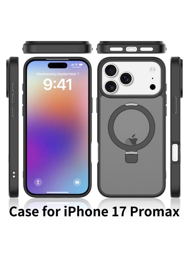ZXING Military Grade MagSafe iPhone 17 Pro Max Case in Black with Drop Protection and Adjustable Stand and Slim Profile - Image 2