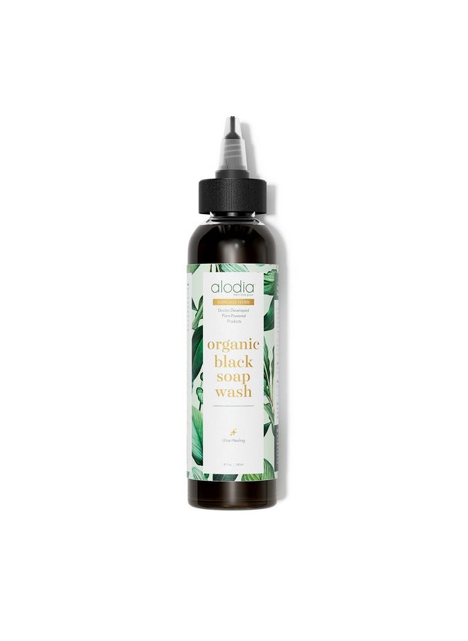 ALODIA - Nourish & Heal Organic Black Soap Wash With Plantain To Soothe Dry And Damaged Scalp 100% Organic And Natural 8 Ounces - Image 1