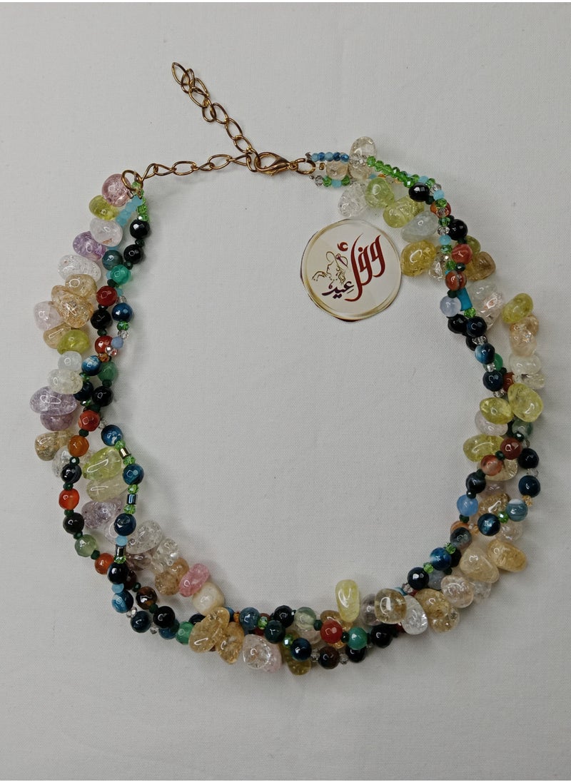 Wafaa Eid Gallary - Necklace of positive energy stones - Image 1