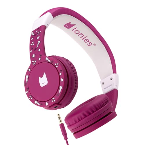 Tonies Foldable Wired Headphones for Kids - Comfortably Designed to fit On-Ear - Works with Toniebox 1 and All 3.5mm Devices - Purple - Image 1
