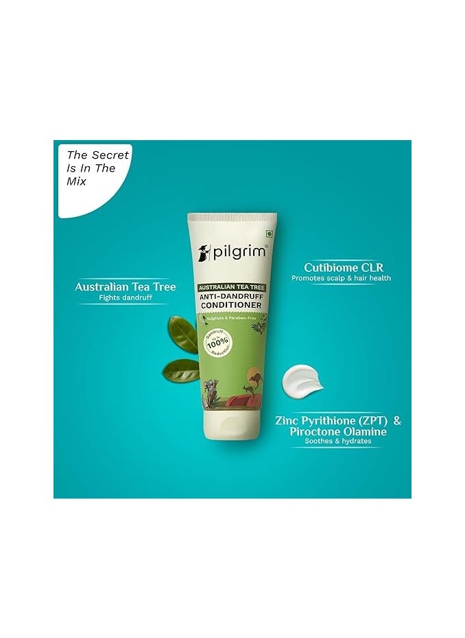 بيلجريم بلسم Pilgrim Australian Tea Tree المضاد للقشرة 200 مل | ينعم خصلات الشعر ويفك تشابكه | يحارب ويمنع ظهور القشرة | للرجال والنساء |  - Image 1