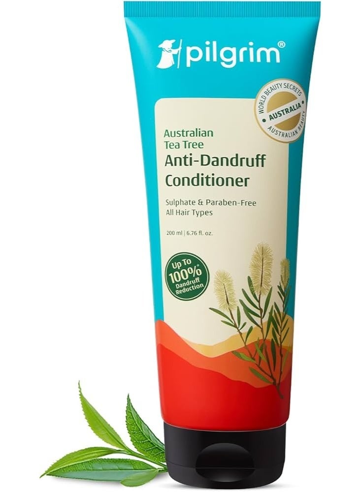Pilgrim Australian Tea Tree Anti-Dandruff Conditioner 200ml | Smoothens Strands & Detangles Hair | Fights and Prevents Dandruff | For Men & Women | - Image 1