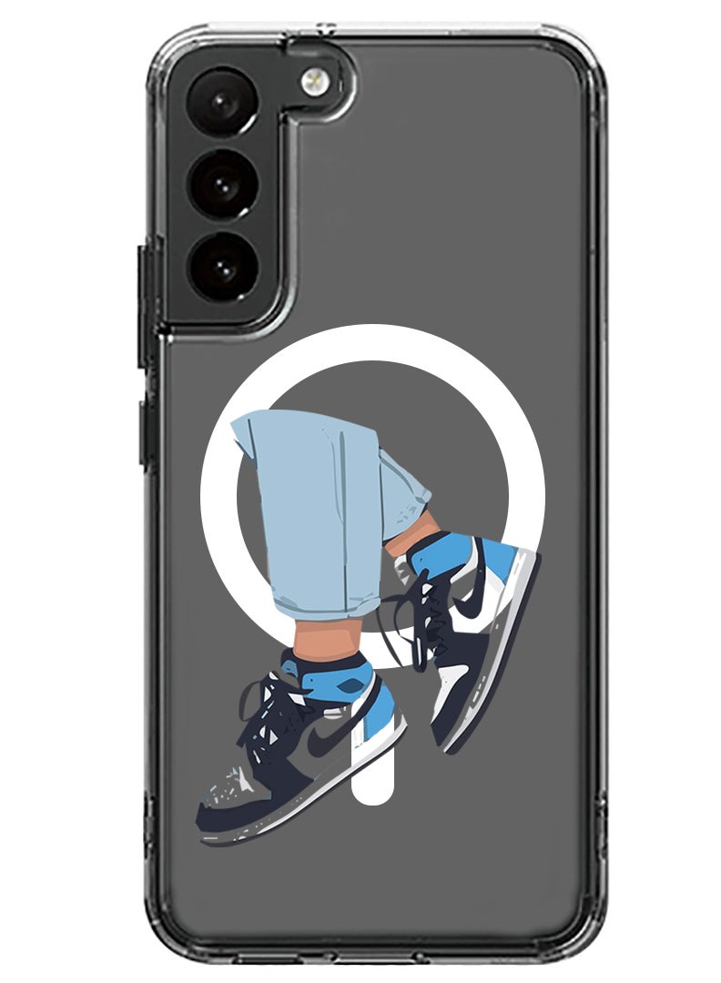 Theodor Magnetic Case for Samsung Galaxy S23 6.1-inch Compatible with MagSafe Wireless Charging, Shockproof Phone Bumper Cover Sneakers - Image 1