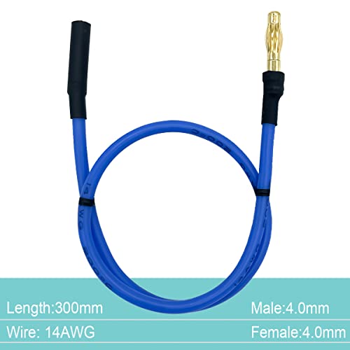 FLY RC 6PCS 4.0mm Banana Gold Bullet Connector Extension Cable for RC Brushless Motor ESC Extension Cable Wire RC Car Boat Parts - Image 5
