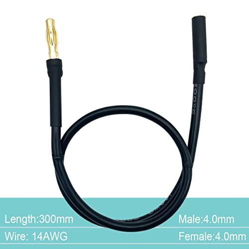 FLY RC 6PCS 4.0mm Banana Gold Bullet Connector Extension Cable for RC Brushless Motor ESC Extension Cable Wire RC Car Boat Parts - Image 3