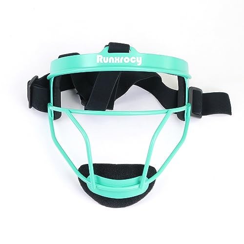 Runxrocy Softball Face Mask Durable Defensive Softball Fielders Mask Lightweight Girls Women Protective Softball Infielders Face Shield Color Blue - Image 3
