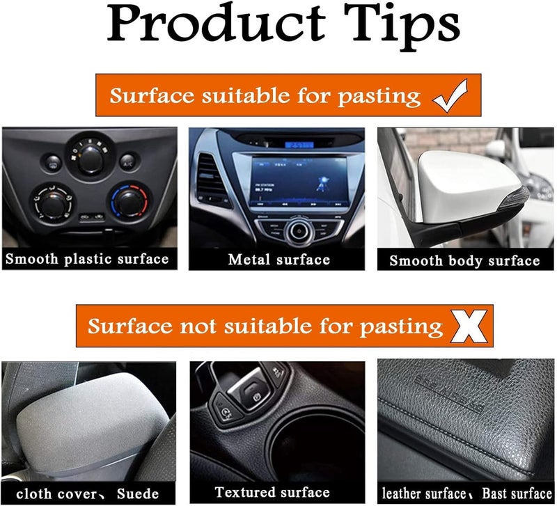 HOMSUN Car Wrap Vinyl Vehicle Self Adhesive Vinyl DIY Decal Camouflage Adhesive PVC Film Waterproof Decorative Wrap Sticker Wrapping (Black 3D Carbon, 12 X 36 Inch) - Image 5