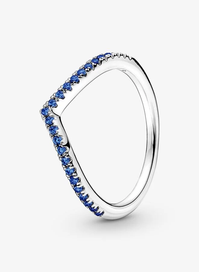 PANDORA Pandora Timeless Wish Sparkling Blue Ring, Size 52