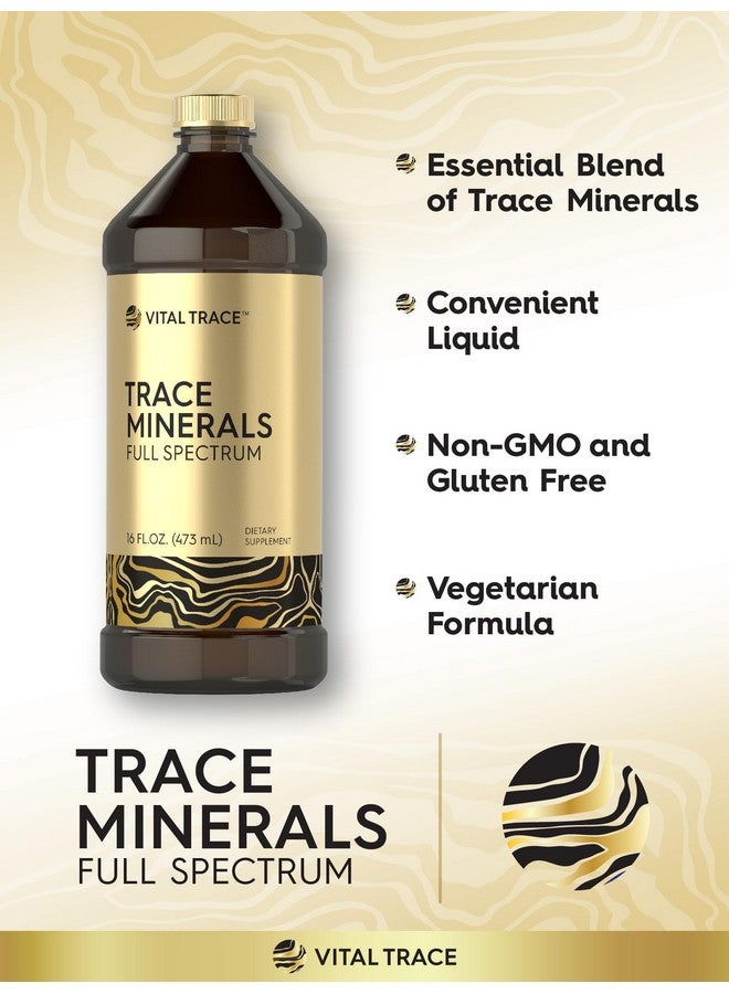 Carlyle معادن كارلايل التتبعية | 16 أونصة سائلة | مكمل معادن طيف كامل | سائل نباتي، غير معدل وراثيًا وخالي من الغلوتين | بواسطة فيتال تريس - Image 4