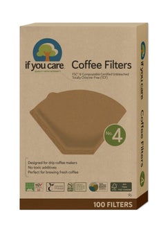 If You Care J25001 Coffee Filters  No. 4  100 Count.