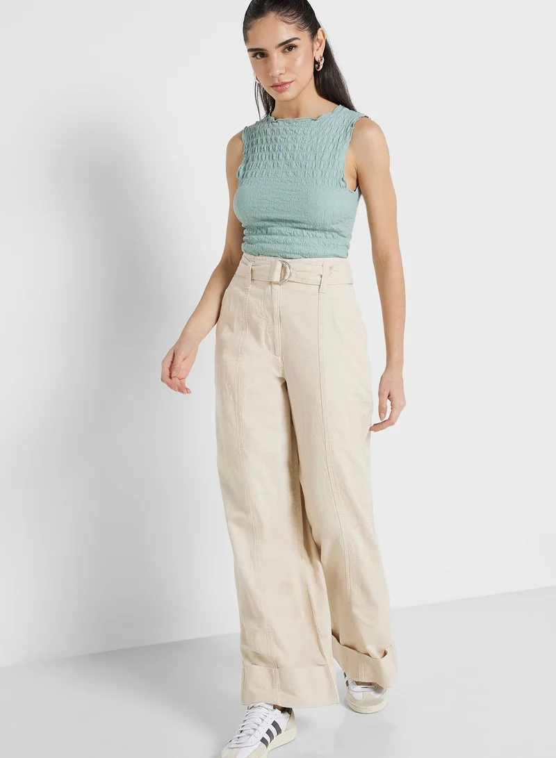 TOPSHOP Textured Vest Top