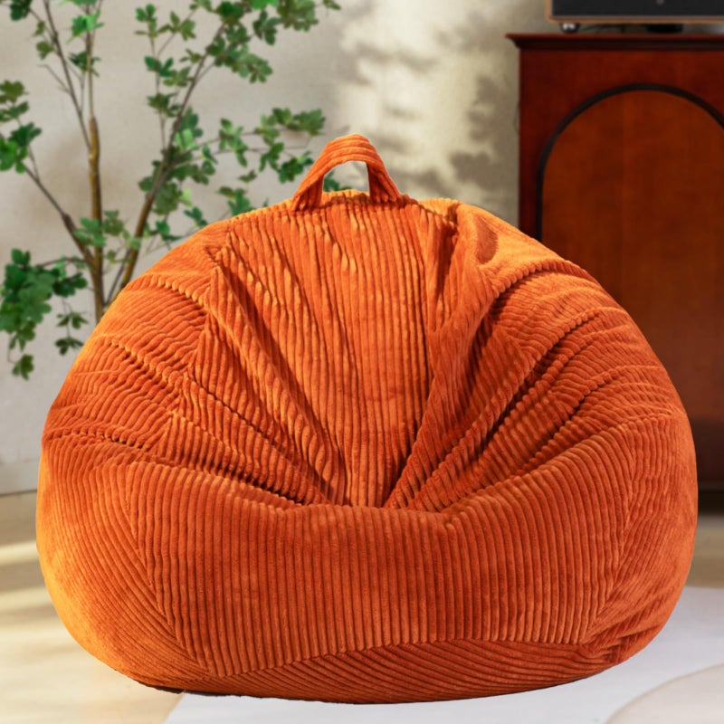 ZhenLives ZhenLives Bean Bag Chairs Cover No Filler Bean Bag Cover Bean Bag for Kids Adults TeensLarge 36 x 45 inches Coffee Bean Bag 
