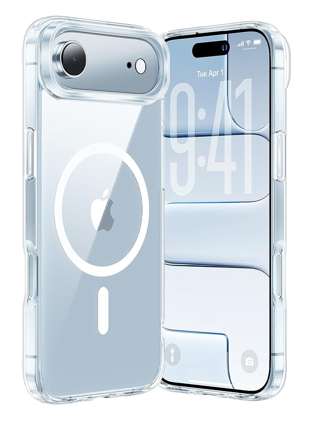 BORTONY iPhone 17 Air Case Clear Magnetic Cover for iPhone 17 Air Anti Scratch Shockproof Protective Phone Case for iPhone 17 Air 6.5 inch