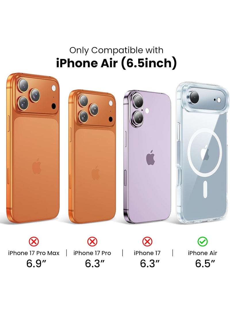 BORTONY iPhone 17 Air Case Clear Magnetic Cover for iPhone 17 Air Anti Scratch Shockproof Protective Phone Case for iPhone 17 Air 6.5 inch - Image 2