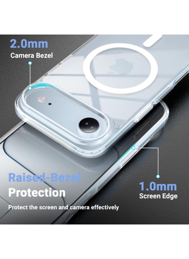 BORTONY iPhone 17 Air Case Clear Magnetic Cover for iPhone 17 Air Anti Scratch Shockproof Protective Phone Case for iPhone 17 Air 6.5 inch - Image 3