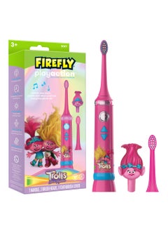 Firefly FIREFLY Play Action Trolls Smart Sonic Toothbrush Kit, Interactive Electric Toothbrush with Lights, Music and Games, Batteries Included, Ages 3+ 