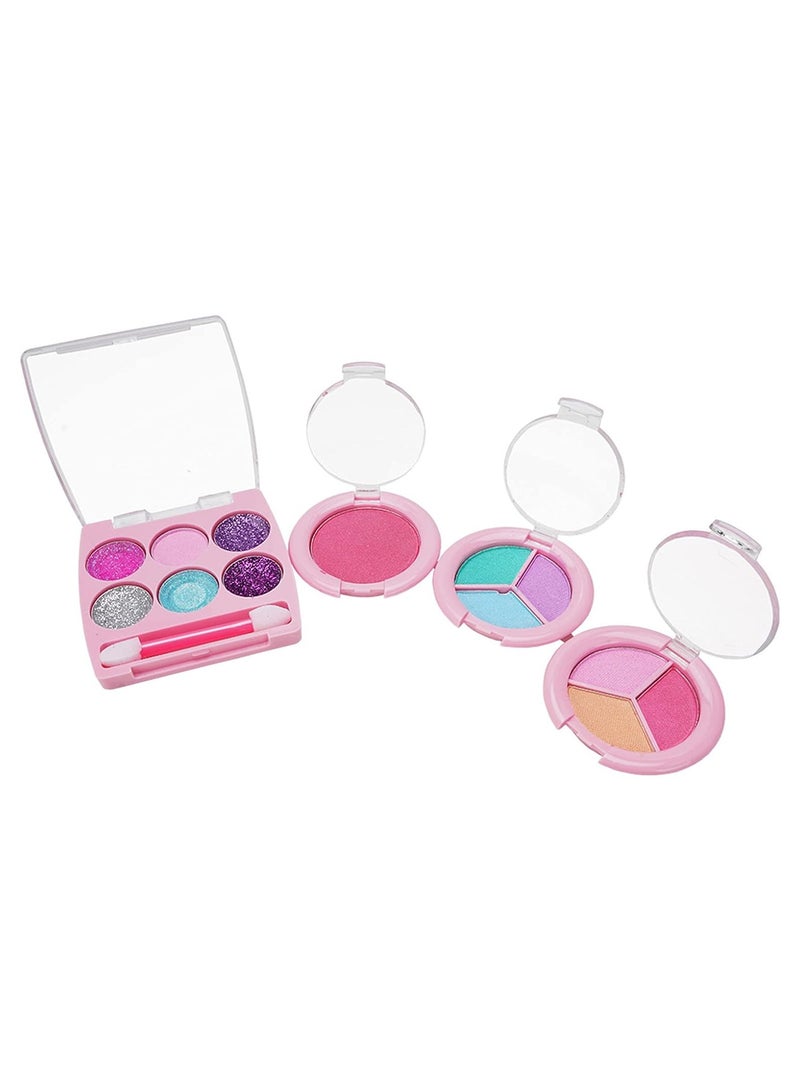 بلومنغ تايم طقم مكياج مع حقيبة تخزين لون وردي محمول ومتين وقابل للغسل - Image 5