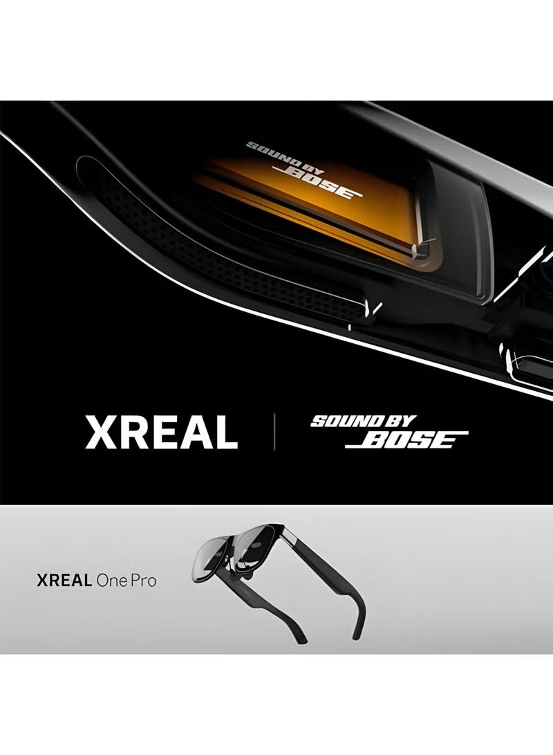 اكسريال نظارات الواقع المعزز XREAL One Pro مع شريحة X1، 3 درجات حرية، زاوية رؤية 171 درجة، 57 درجة، 120 هرتز، صوت BOSE، شاشة OLED من Sony، 3 أوضاع تعديل، متوافقة مع PS5، Nintendo Switch 2، iPhone 16/15، Steam Deck، الكمبيوتر الشخصي، Android وiOS - مقاس l - Image 4