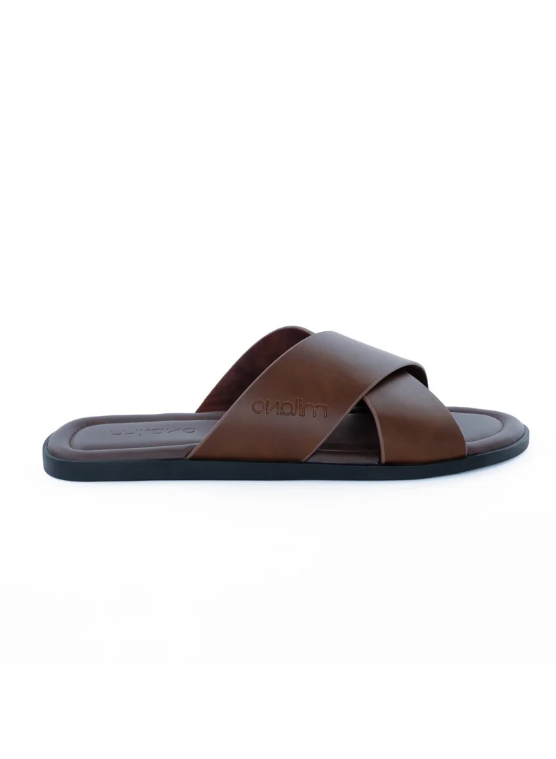 Milano AVIR MENS SANDALS-BROWN