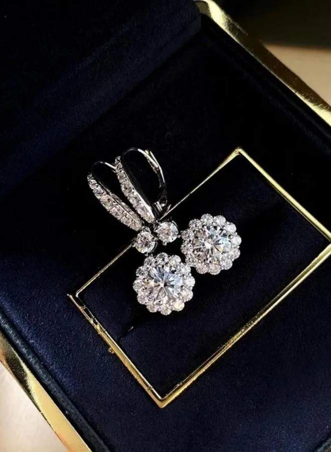 تايك تو Flower Dangle Earrings