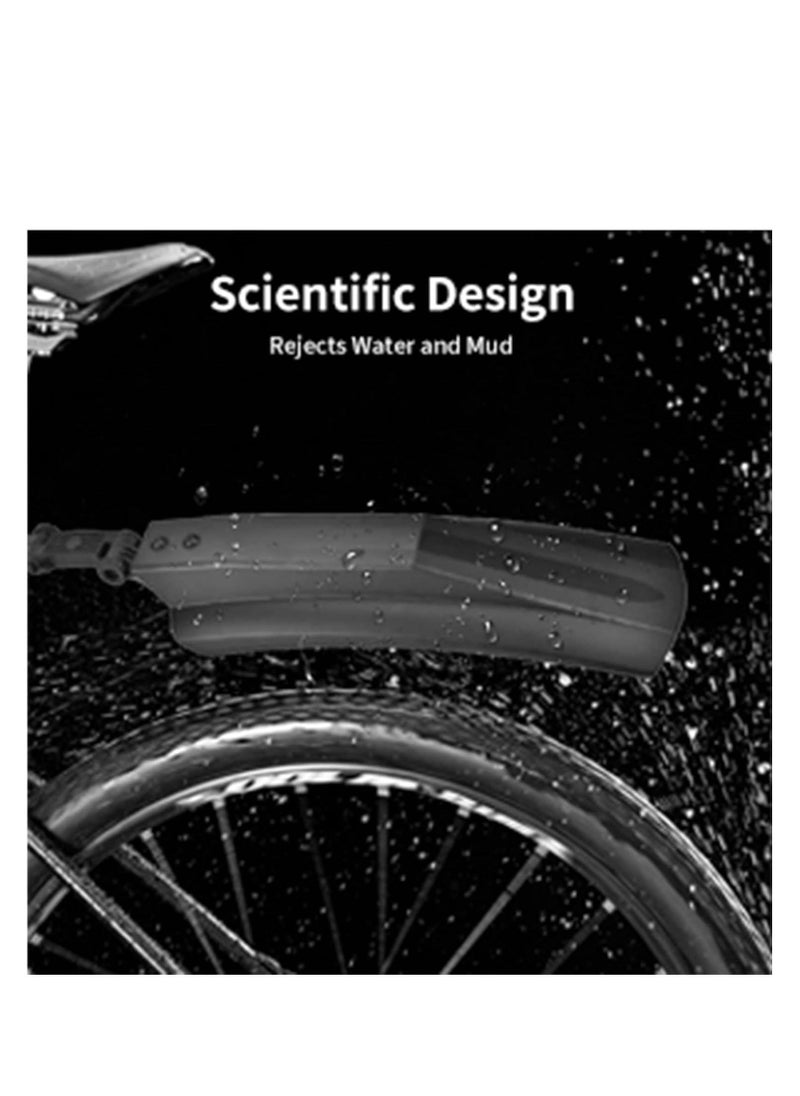 SYOSI Haosie Bike Front/Rear Fenders Kit Quick Release Bike Mud Guard Fat Tire Bike Fenders for  Mountain Road Bike Outdoor Cycling  - Image 4