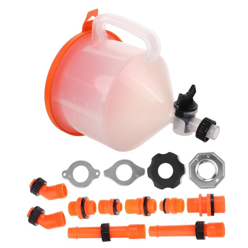 Ciieeo Spill Radiator Funnel Kit with Valve Cooling System Filling Tool for Automotive Coolant Car Funnel for Leak Prevention and Clean Coolant Handling - Image 1