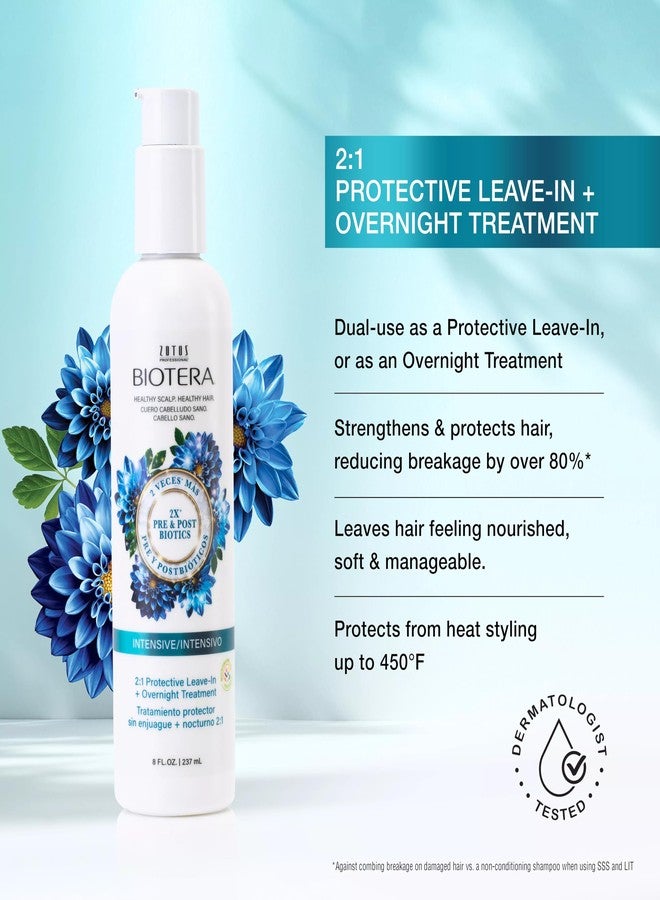 Biotera Intensives 2:1 Protective Leave-In + Overnight Treatment | Vegan & Animal Test Free | Paraben & Sulfate Free | Color-Safe | 8 Fl Oz - Image 2