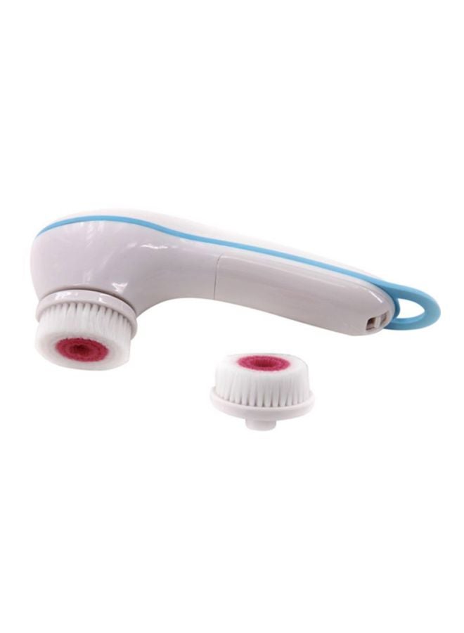 Cleansing Facial Brush With 2 Cleansing Attachments White/Blue