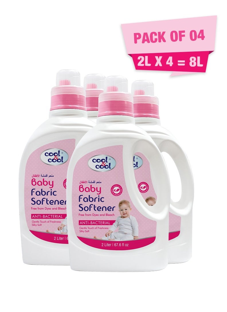 Cool & Cool Gentle Baby Fabric Softener 4 x 2L  - Image 1