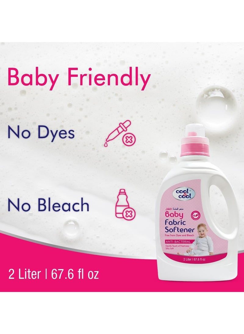 Cool & Cool Gentle Baby Fabric Softener 4 x 2L  - Image 2