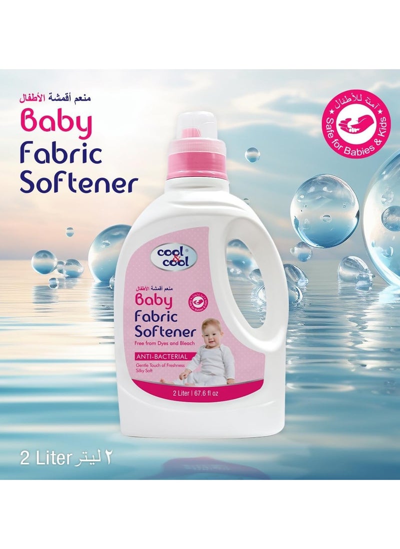 Cool & Cool Gentle Baby Fabric Softener 4 x 2L  - Image 3
