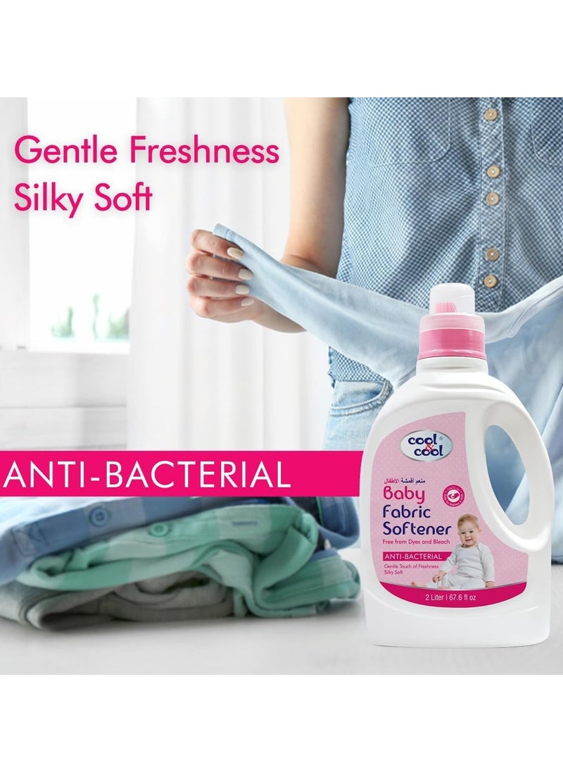 Cool & Cool Gentle Baby Fabric Softener 4 x 2L  - Image 4