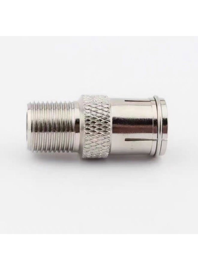 EZYUMM 3-Pack Quick Connect Coaxial Cable Connector, Push-On F Type Male to Female Adapter for RG6 Cable, Satellite Dish, TV, Internet & RV (Nickel Plated, Easy Install) - Image 3