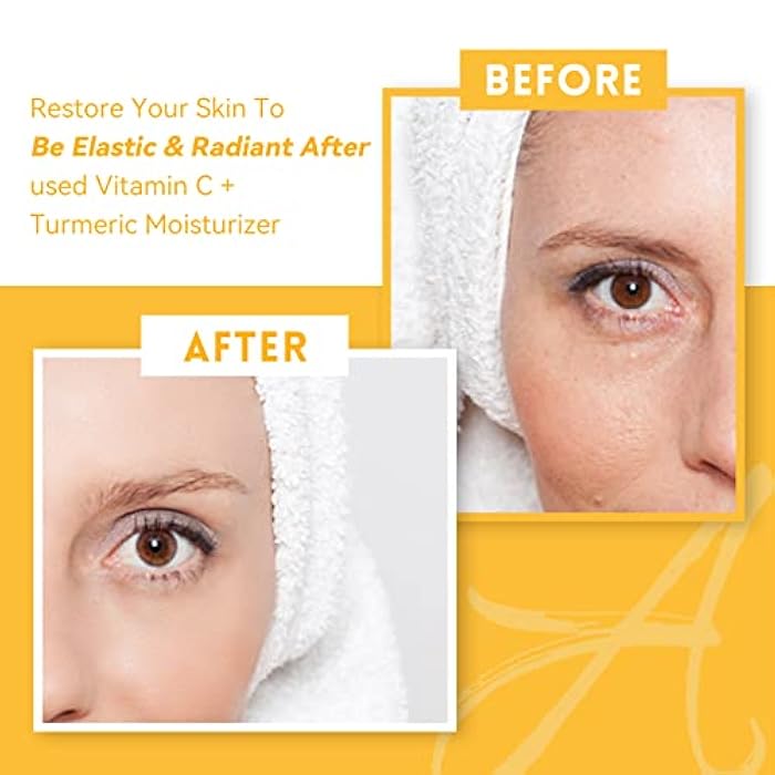 ANAI RUI Facial Moisturuzier, Turmeric Face Cream with Vitamin C for Hydrating, Firming, Tightening Skin, Turmeric Vitamin C Cream for Dark Spots, Dry Skin, 1.76 OZ - Image 4