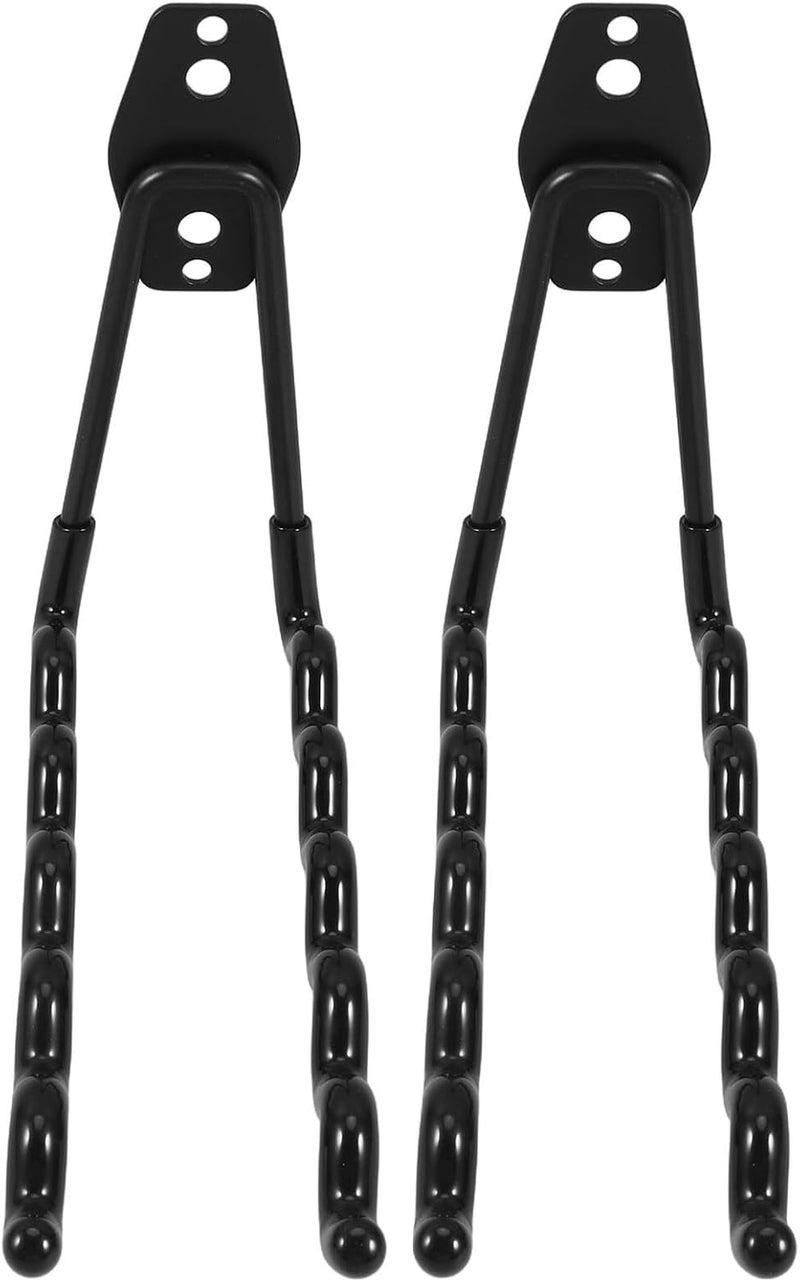 TIDTALEO 2pcs Garage Metal Storage Hooks Non-Slip Wavy Iron Hooks with Frosted Surface Heavy Duty Basement and Garden Hanging Rack Organizer - Image 1
