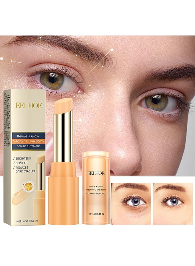 إيلهو بلسم العين بفيتامين سي ، كريم مرطب للعين ، مرطب العين المتوهج ، تفتيح وتقليل الهالات السوداء ، يقلل من الانتفاخ - Image 1