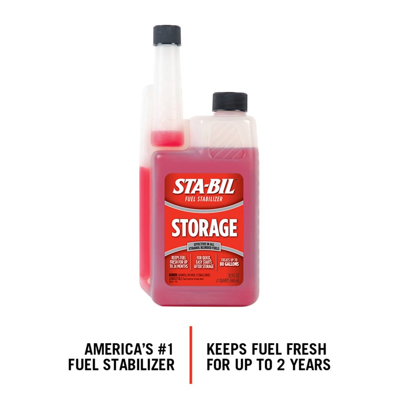 STA-BIL Storage Fuel Stabilizer | Keeps Fuel Fresh for 24 Months, Prevents Corrosion, Gasoline Treatment Fuel Additive that Protects Fuel System, Gas Stabilizer for Fuel Storage, 32 oz. - Image 2
