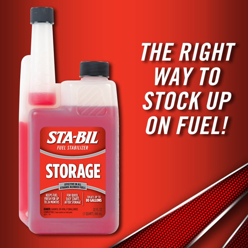 STA-BIL Storage Fuel Stabilizer | Keeps Fuel Fresh for 24 Months, Prevents Corrosion, Gasoline Treatment Fuel Additive that Protects Fuel System, Gas Stabilizer for Fuel Storage, 32 oz. - Image 5