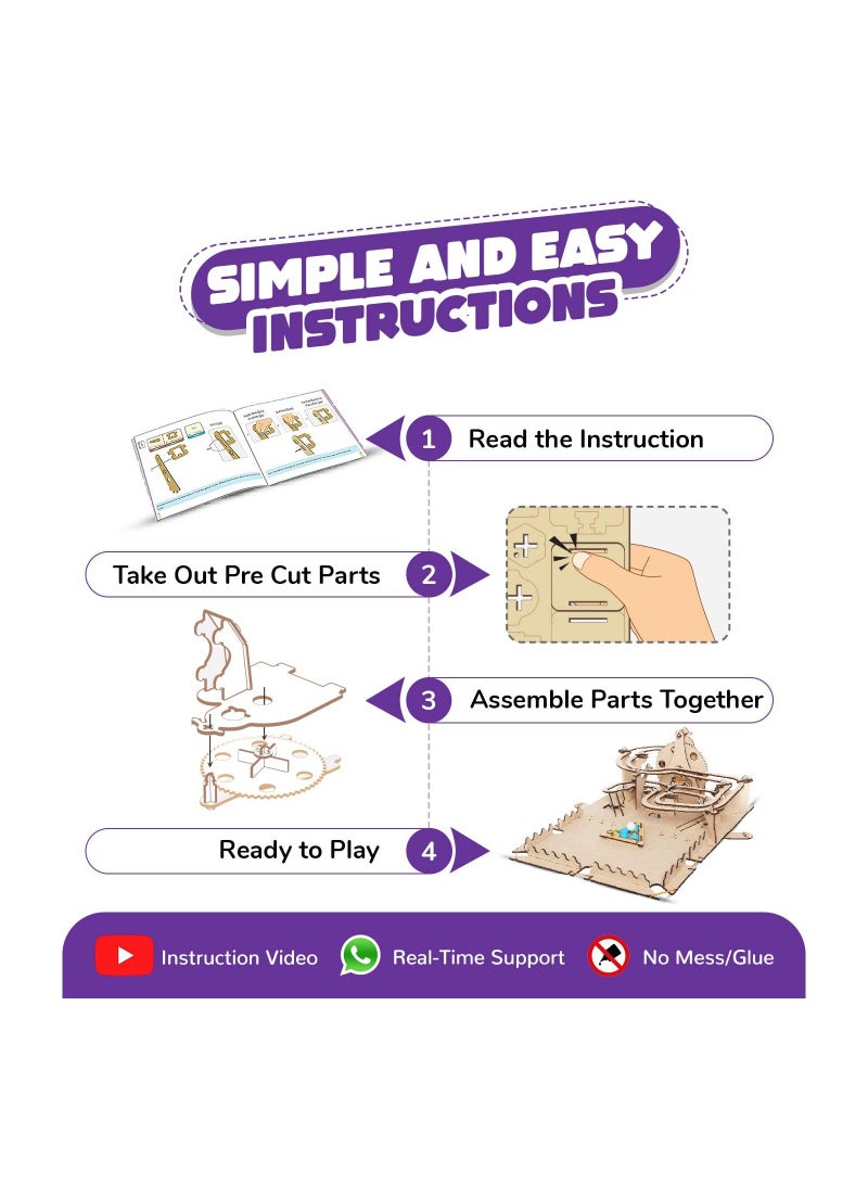 Smartivity Roller Coaster Marble Slide DIY STEM Educational Construction based Activity Game For Kids 8To14 Years - Image 4