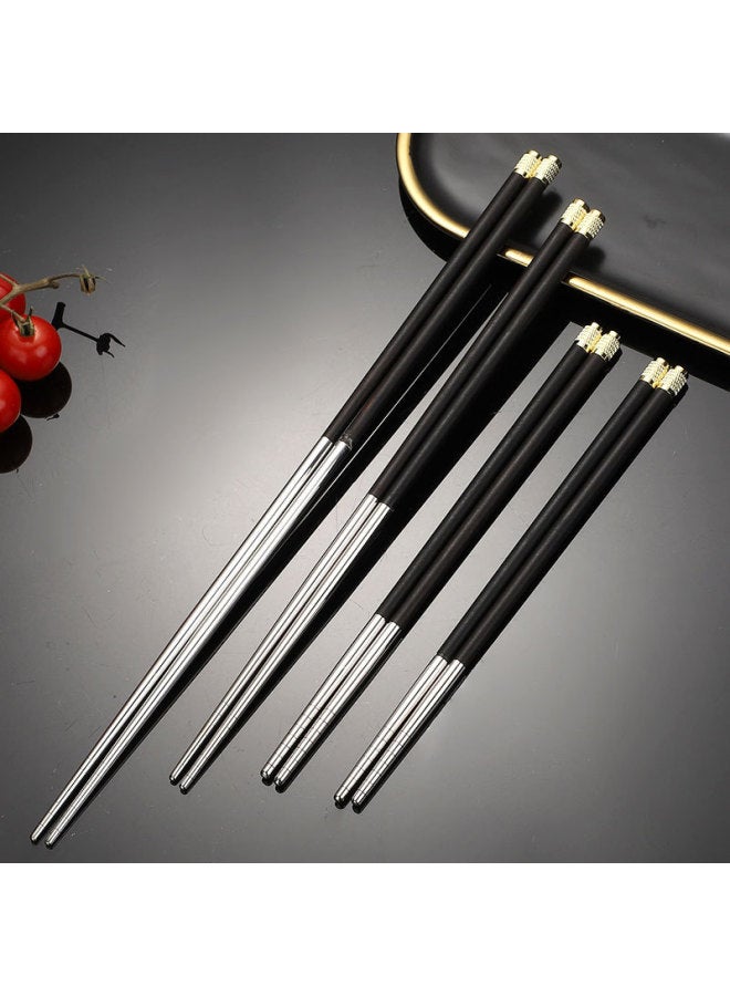 Chicken Wing Wood Solid Wood Chopsticks Household Copper Head Round Top Fu Restaurant Chopsticks Long Chopsticks Fish Noodles Chopsticks Hot Pot Chopsticks Wholesale-Specifications: Chicken Wing Wood 36cm  - Image 4