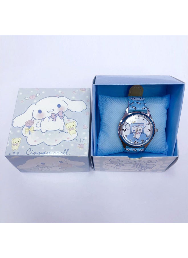 Cartoon Watch Boxed Spider Avengers Children's Watch Gift Box Elementary School Students' Birthday Exquisite Gift Box Electronic Watch-Color:Big Eared Dog-Specifications:Box  - Image 1